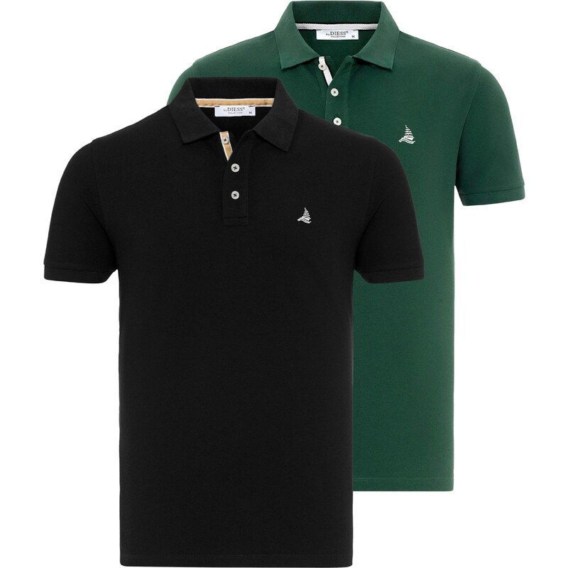 By Diess Collection Tričko béžová / zelená / čierna 54381517