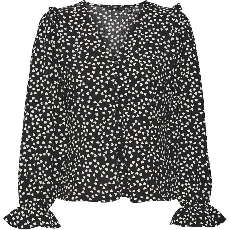VERO MODA Blúzka čierna / biela 54275981