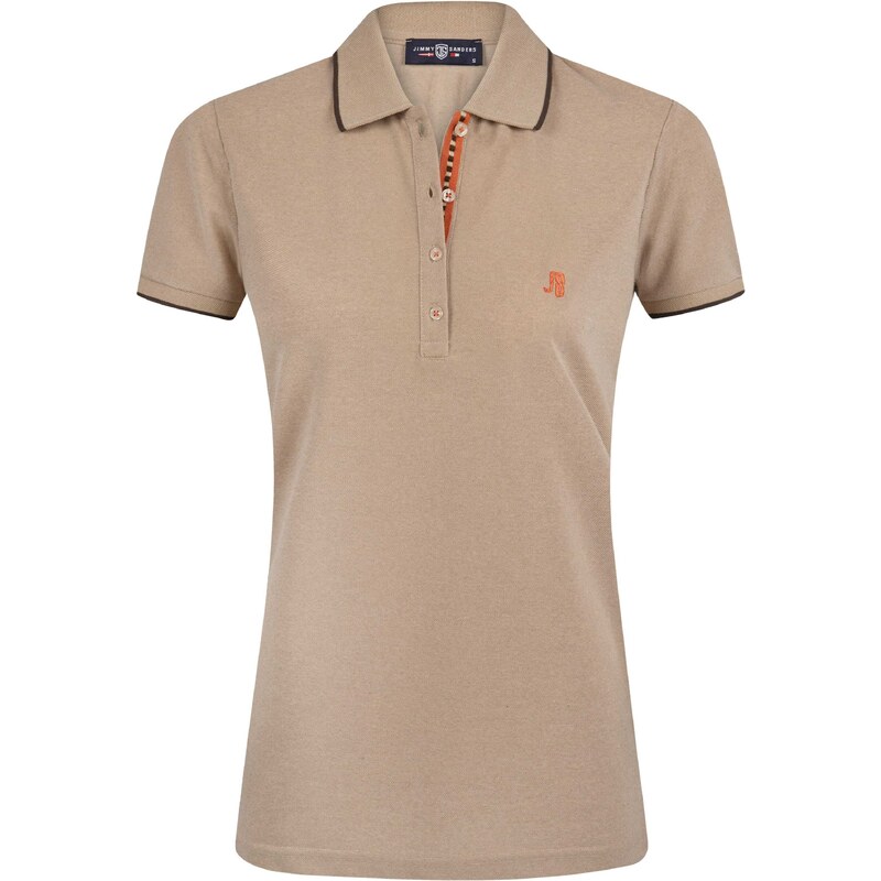 Jimmy Sanders Tričko béžová / tmavooranžová / čierna 65651178