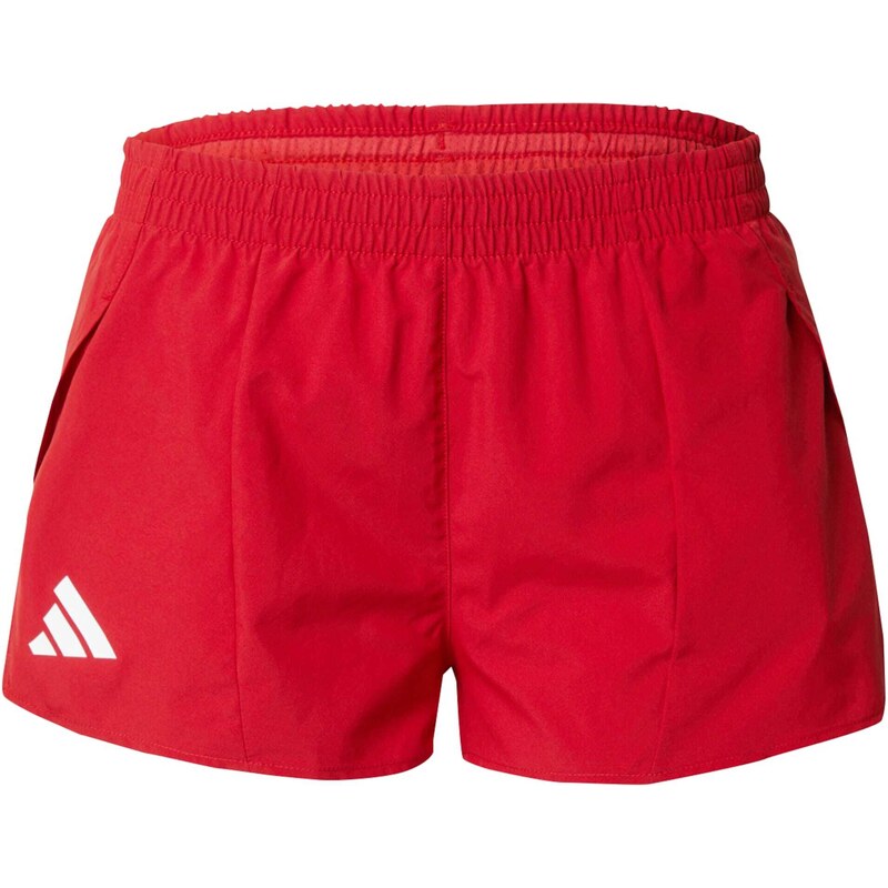 ADIDAS PERFORMANCE Športové nohavice Adizero červená / biela 54381057