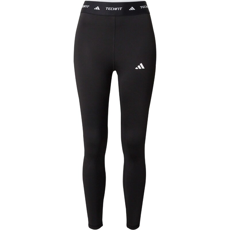 ADIDAS PERFORMANCE Športové nohavice TECHFIT 7/8 čierna / biela 54380952
