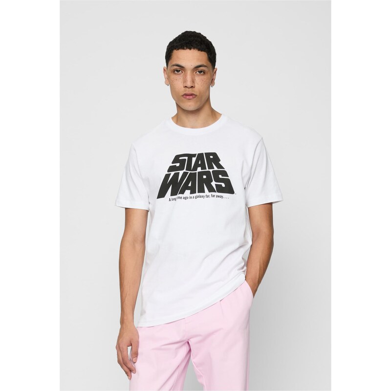 Merchcode White T-shirt with the original Star Wars logo 50688261