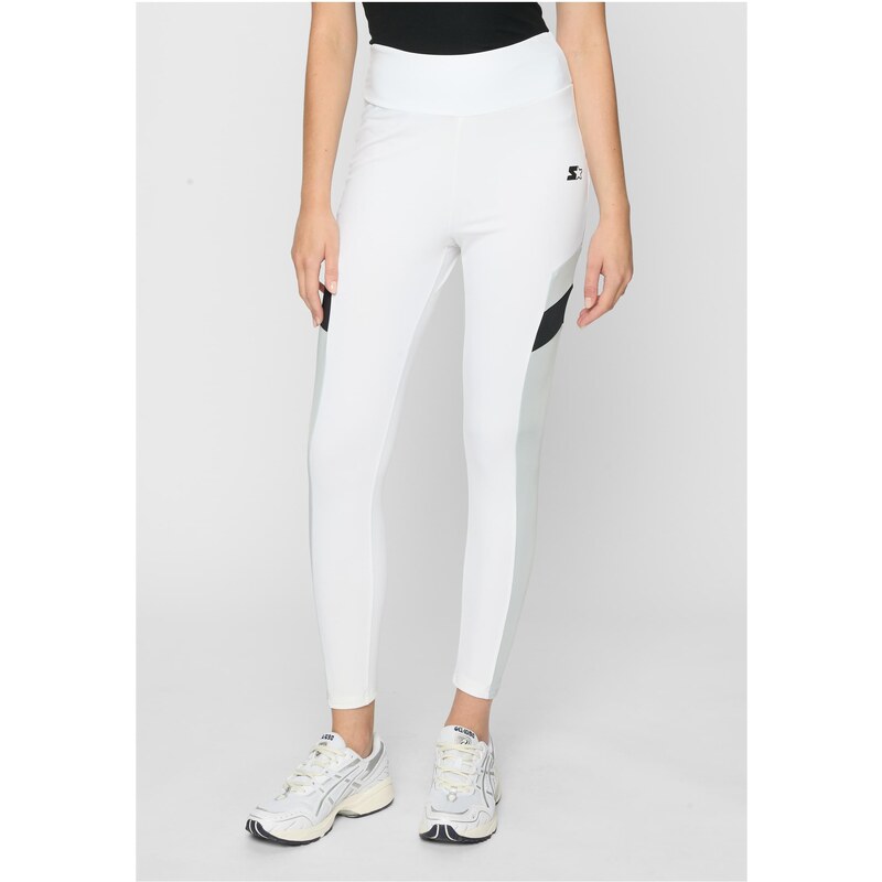 Starter Black Label Womens High-Waisted Starter Sports Leggings White 50603811