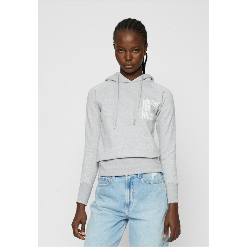Mister Tee Womens Waiting for Friday Hoody Grey 50677728