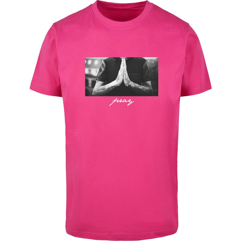 Mister Tee Mens T-shirt Pray pink 54177830