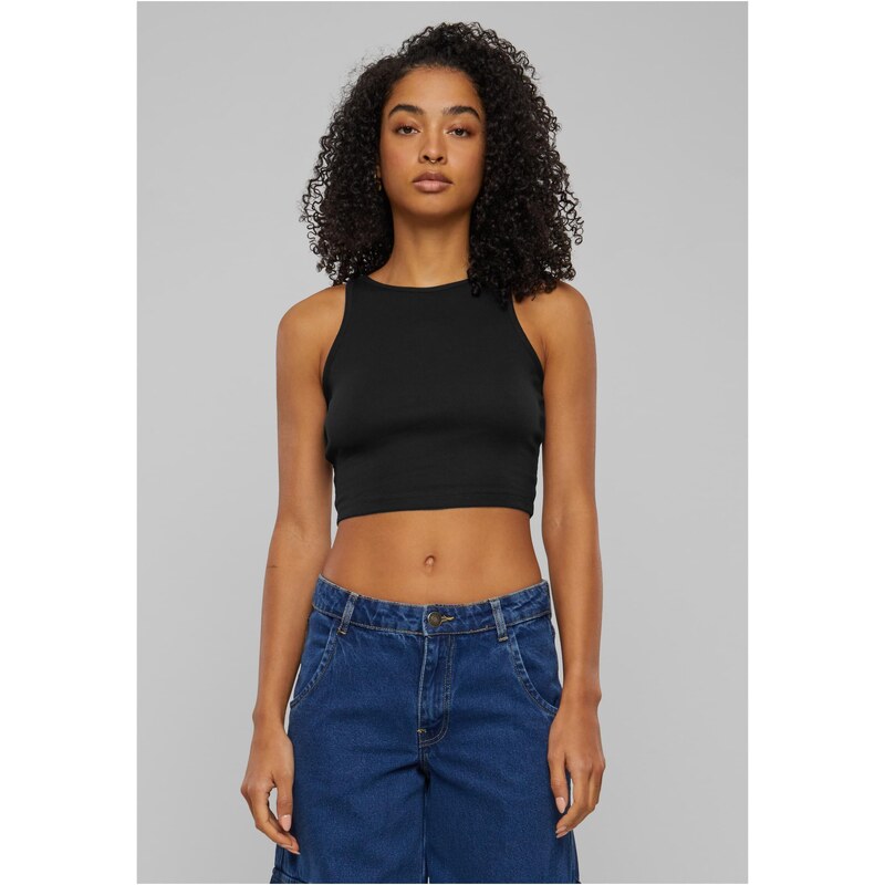 Urban Classics Womens cropped top - 2 packs white+black 54177995