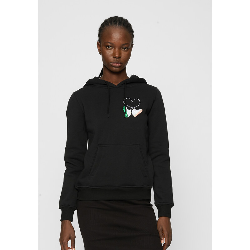 Mister Tee Ladies Kicks Love EMB Hoody Black 50646951