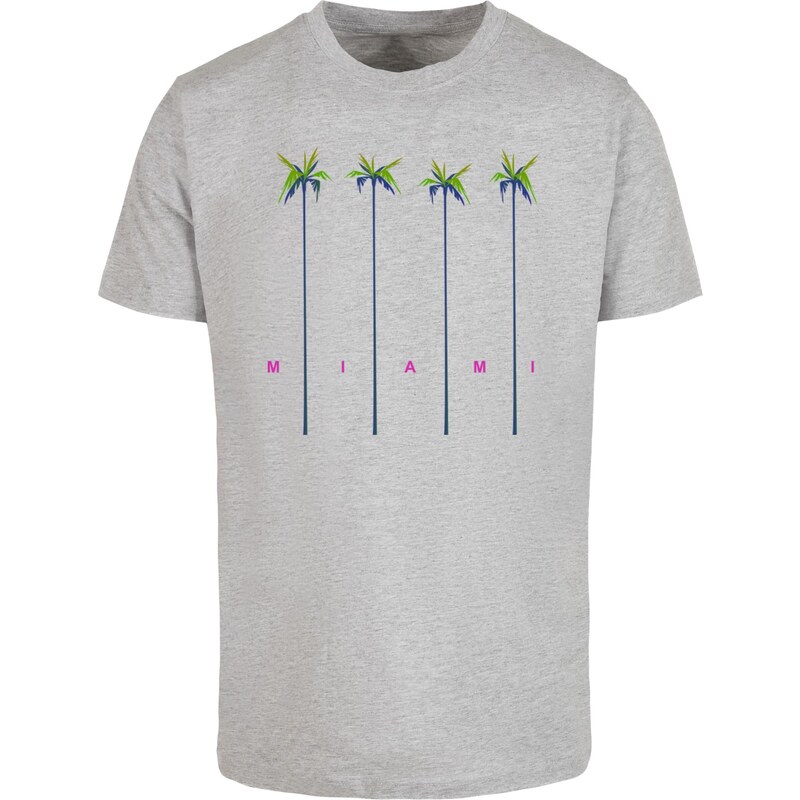 Mister Tee Mens T-shirt Miami Palms grey 54177980