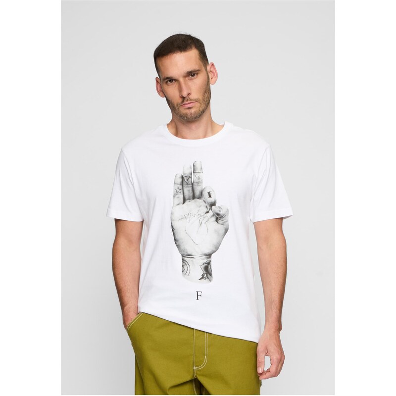 Mister Tee T-shirt with FMS inscription white 50661715