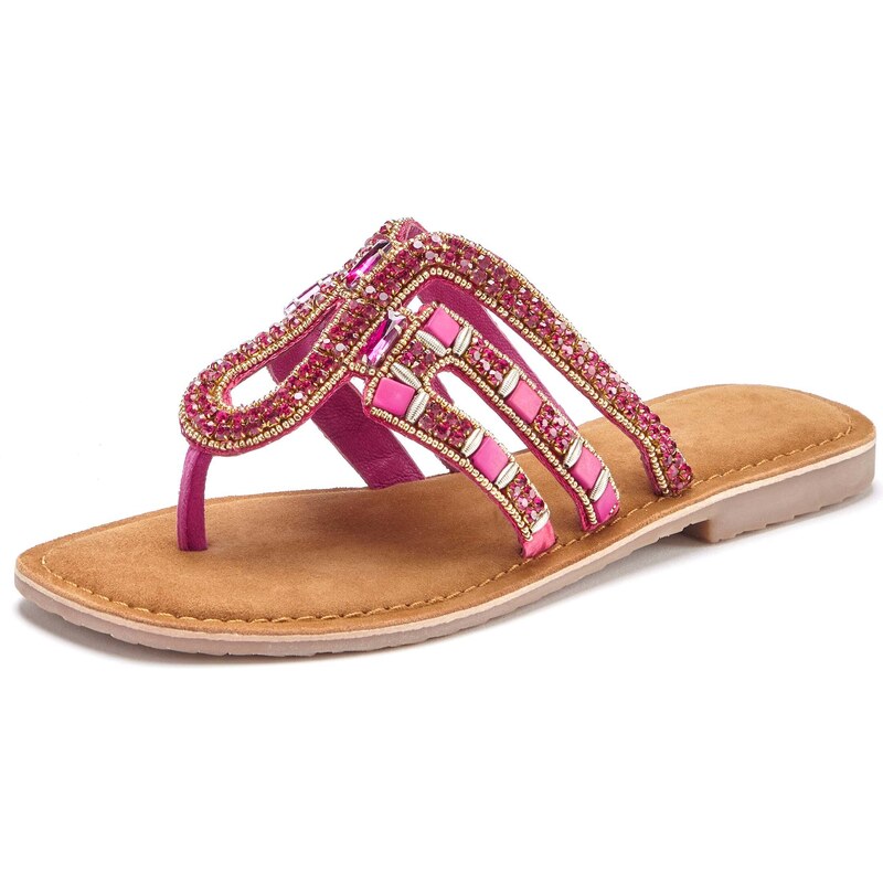 VIVANCE Žabky zlatá / ružová 54354027