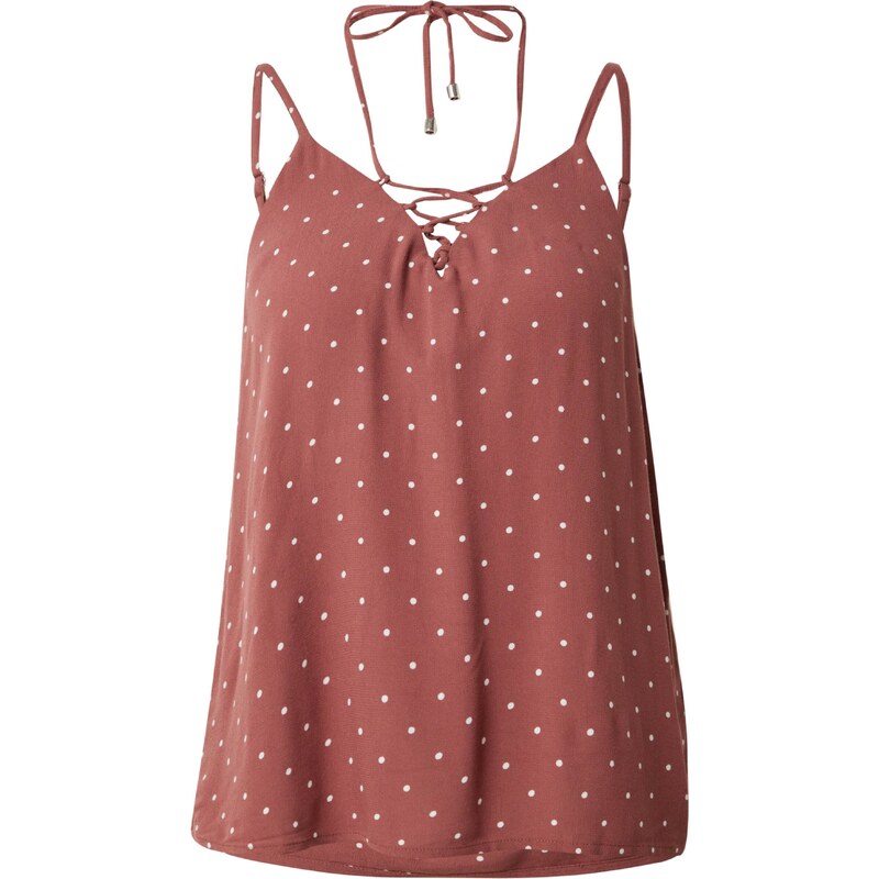 ABOUT YOU Top Elna hrdzavohnedá / biela 54381698