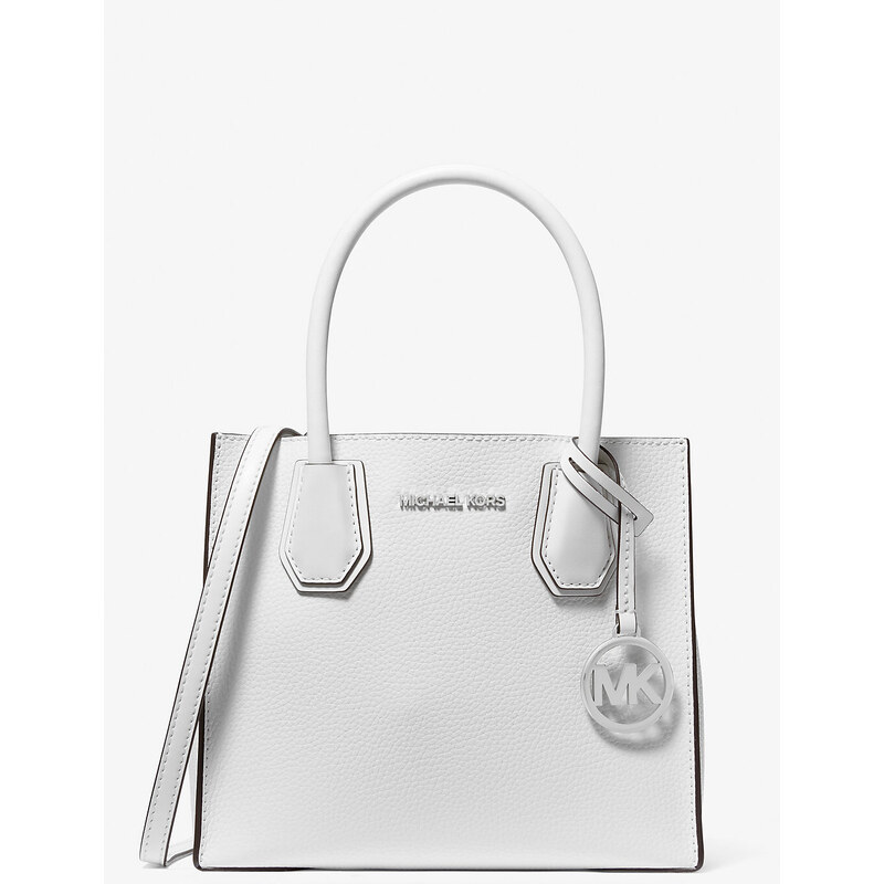 Michael Kors Kabelka Mercer Medium Pebbled Leather Crossbody Bag Optic 63717791