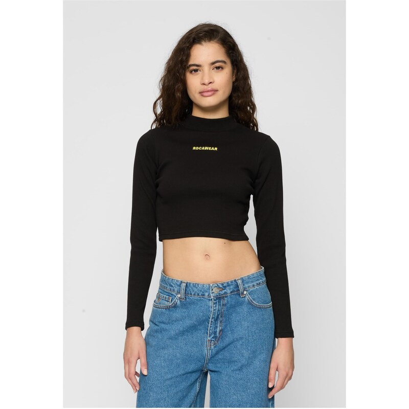 Rocawear čierny crop top s dlhým rukávom 50649173