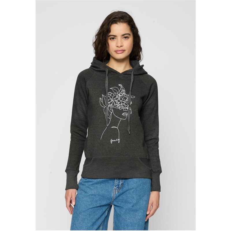 Mister Tee Womens charcoal One Line Fruit Hoody 50682267