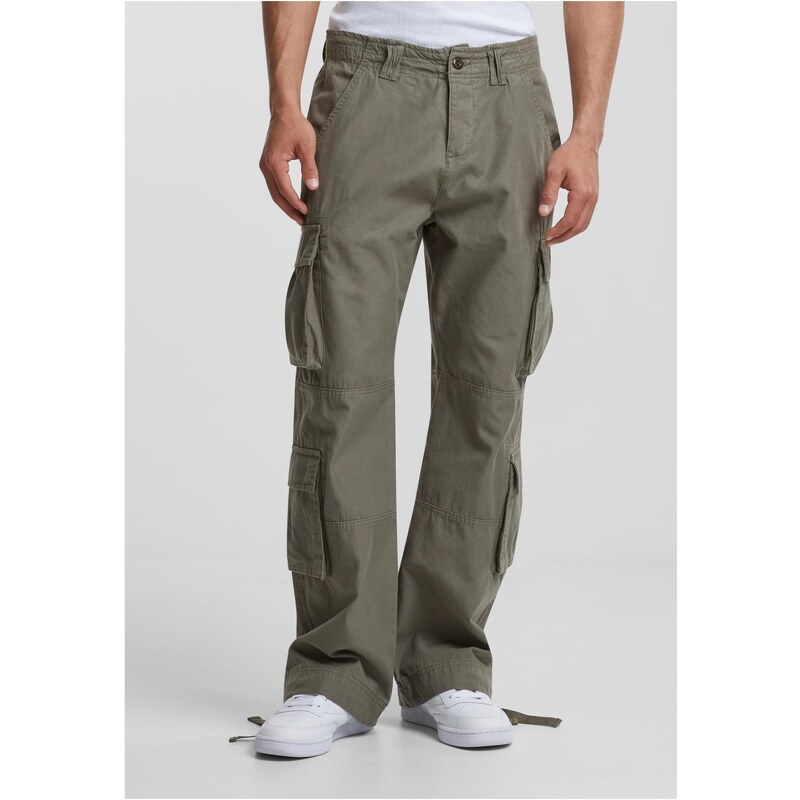 Urban Classics Mens Double Cargo Trousers - Olive 54193528