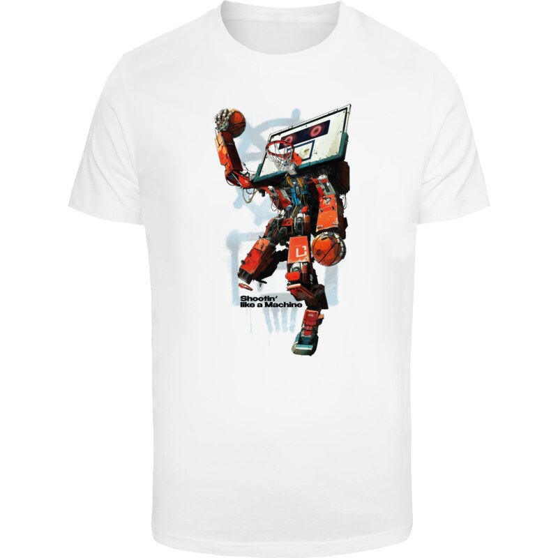 Mister Tee Mens T-shirt Bball Robot white 54193679