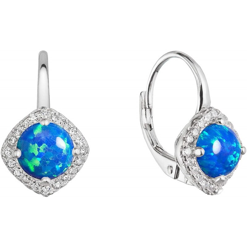 Evolution Group Očarujúce náušnice so syntetickými opálmi 11463.3 blue 66595130