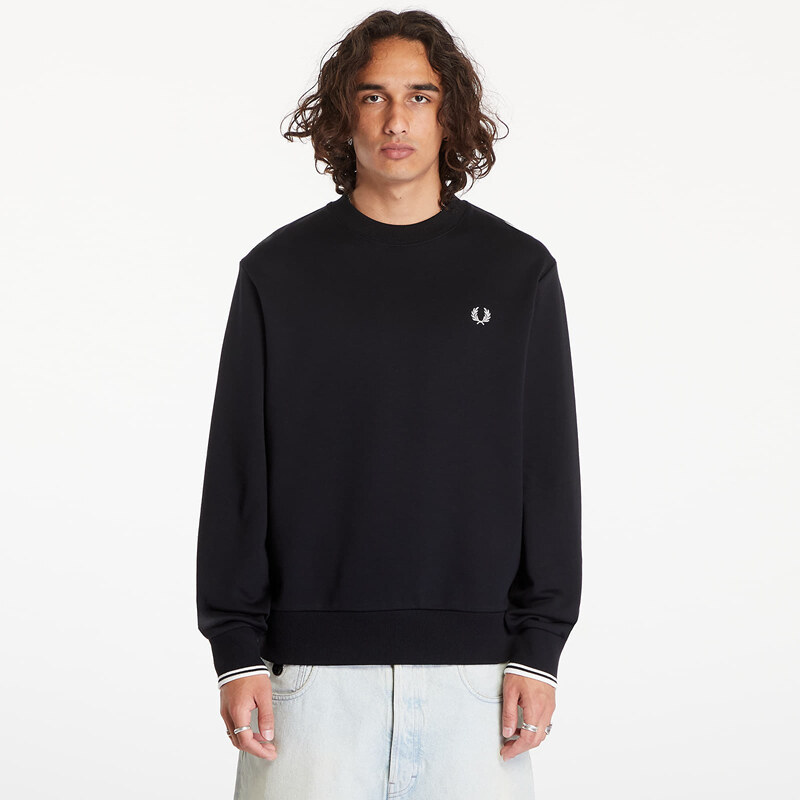 Mikina FRED PERRY Crewneck Sweatshirt Black M 43270118
