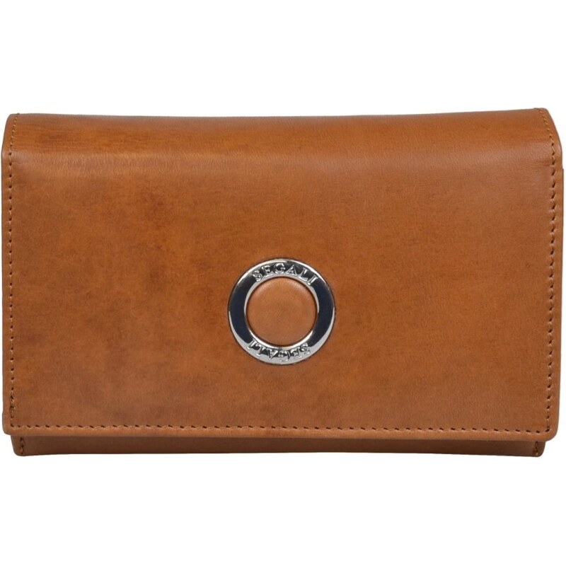 SEGALI Dámska kožená peňaženka 2720116704 koňak 54206637