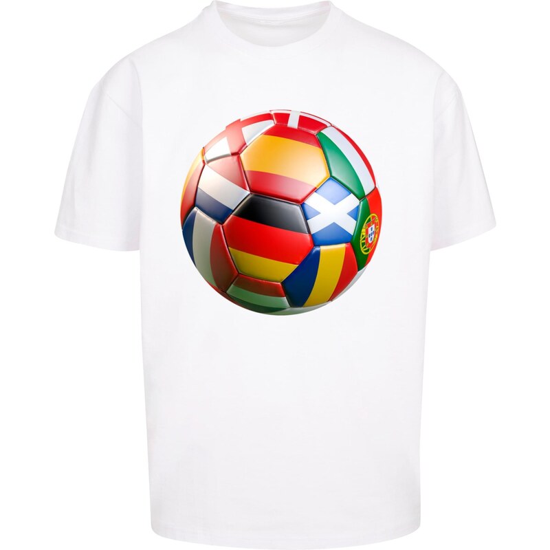 Mister Tee Mens T-shirt Footballs coming Home Europe Tour white 54209406
