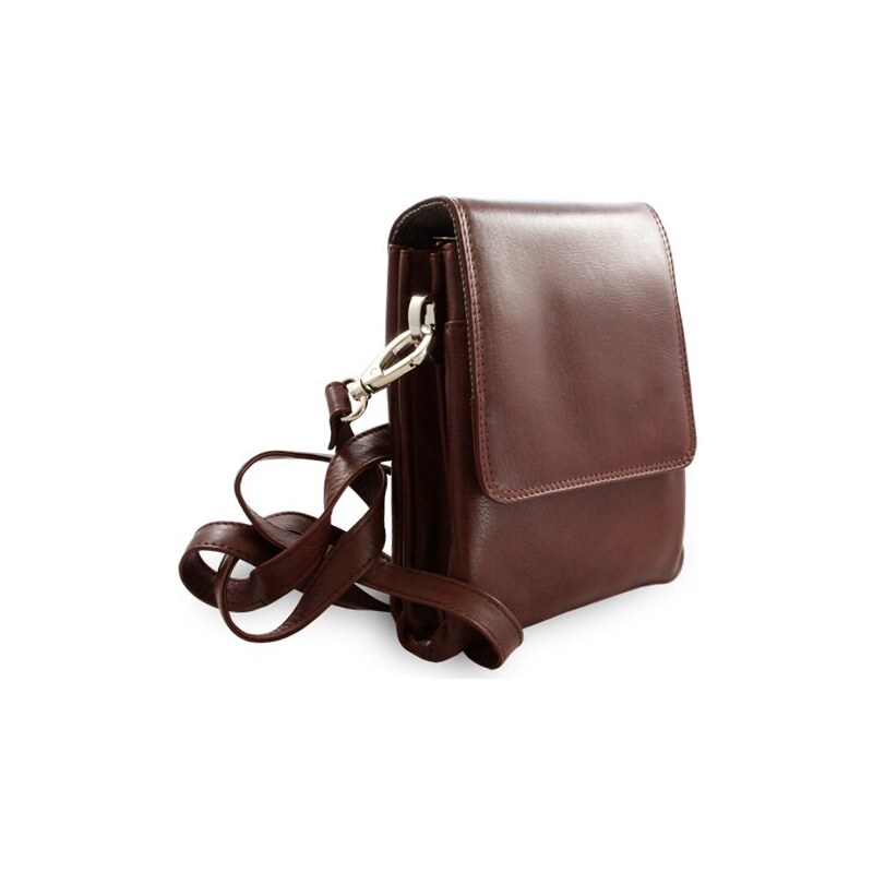 Arwel Malý hnedý kožený pánsky crossbag 215-2189-40 36559830