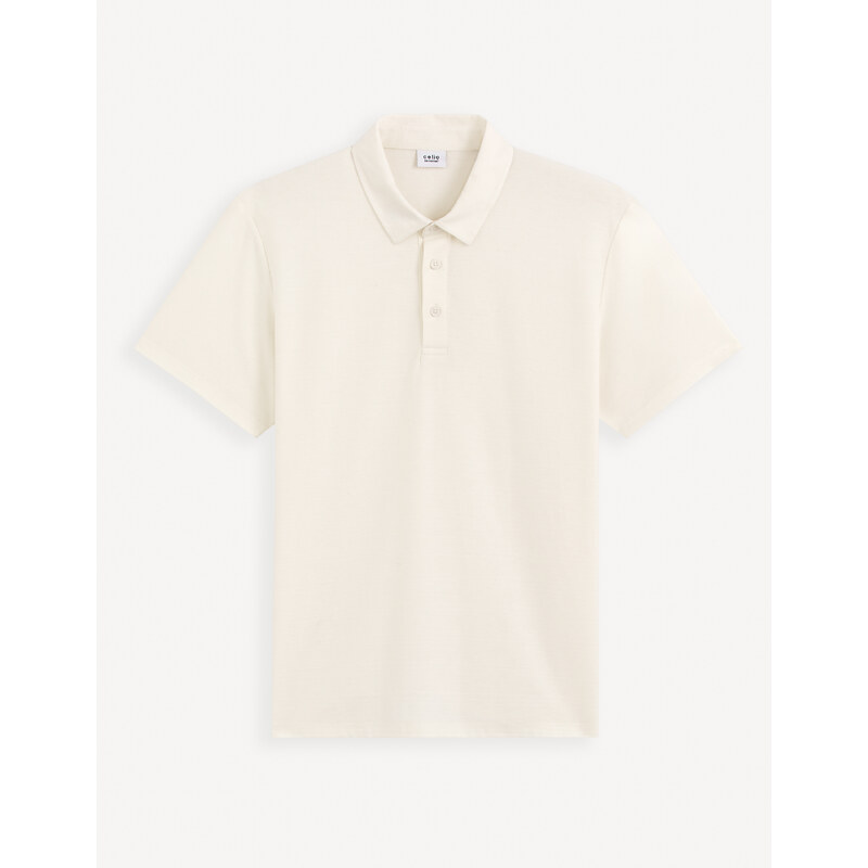 Krémové pánske polo tričko Celio Gebruma 54805844