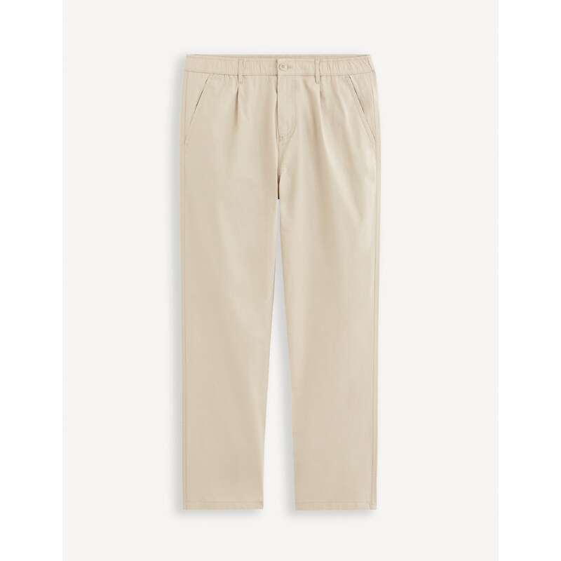 Béžové pánske chino nohavice Celio Jopaper 54805837