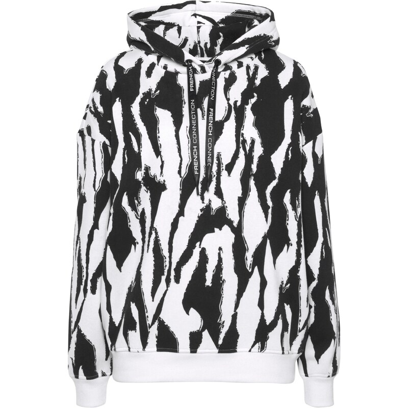 FRENCH CONNECTION Mikina čierna / biela 57196284