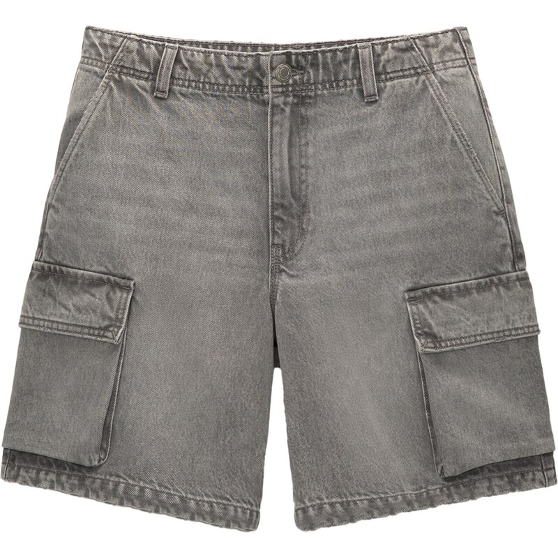 Pull&Bear Rifľové kapsáče čierny denim 54373293