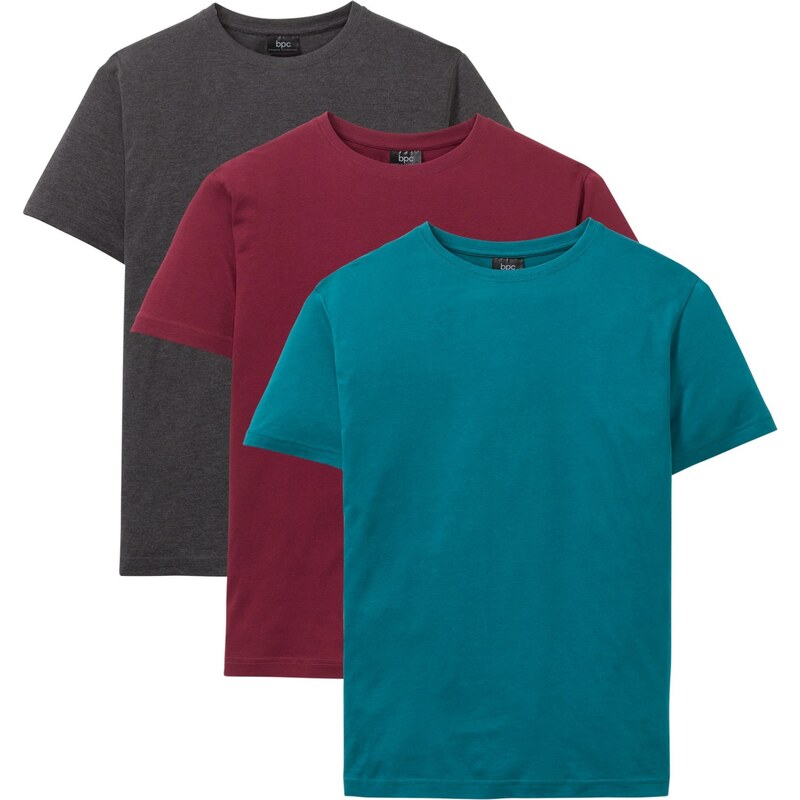 bonprix Tričko (3 ks), farba modrá 45018044