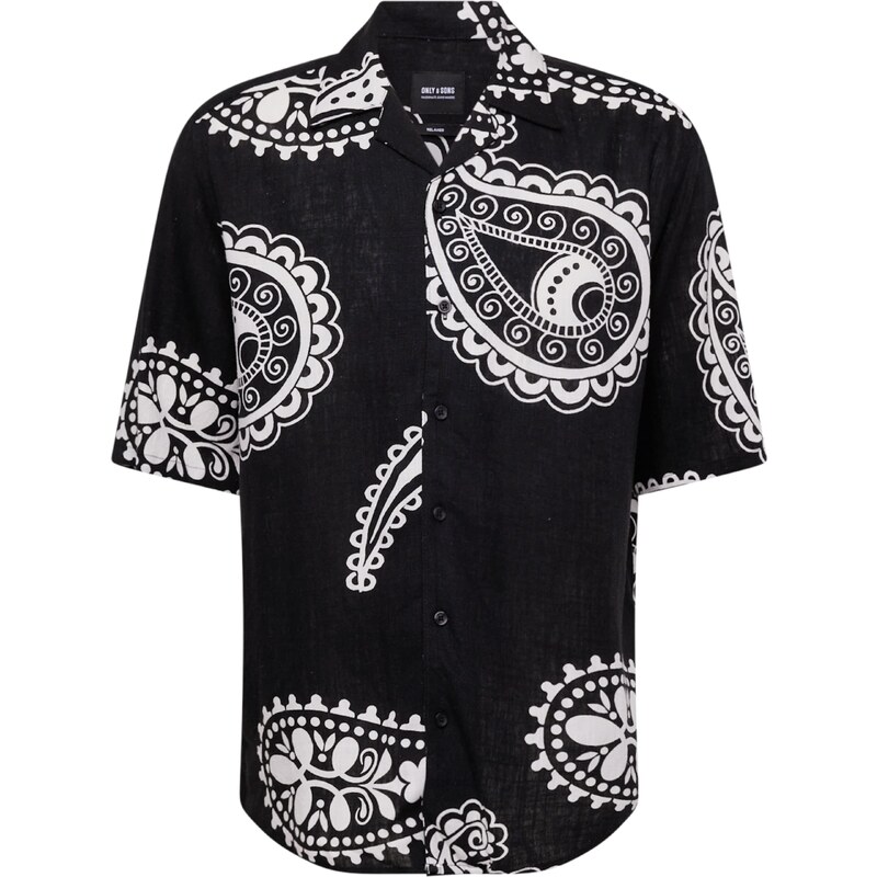 Only & Sons Košeľa ONSAustin čierna / biela 54460759