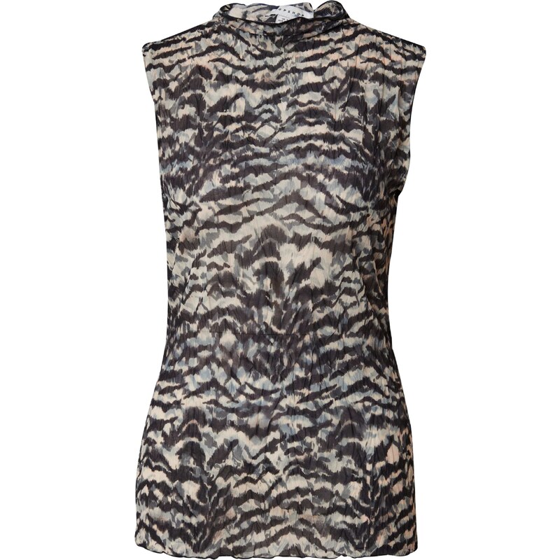 TOPSHOP Blúzka svetlomodrá / čierna / prírodná biela 54461337