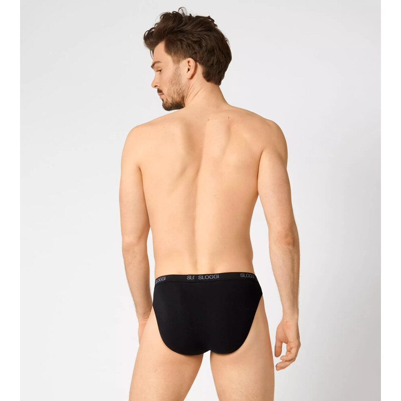 Pánske slipy sloggi men Basic Mini - čierne - SLOGGI 62023615