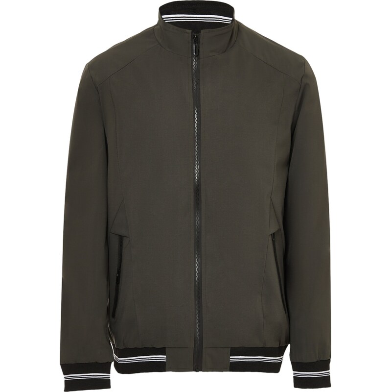 baradello Prechodná bunda kaki / biela 65792157