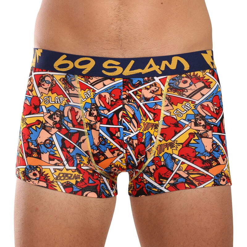 Pánske boxerky 69SLAM hip bamboo PERVERT HERO (MHBPVO-BB) 54508090