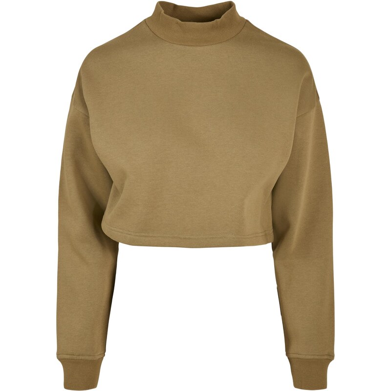 Urban Classics Womens Cropped Oversized Pot High Neck Tiniolive 50657979