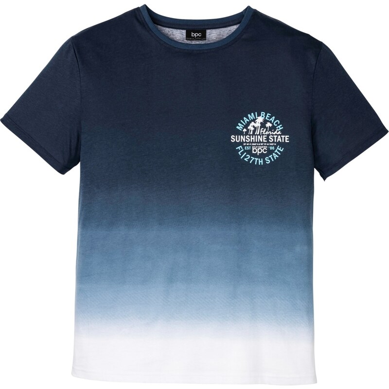 bonprix Tričko z čistej bavlny, farba modrá 44735962