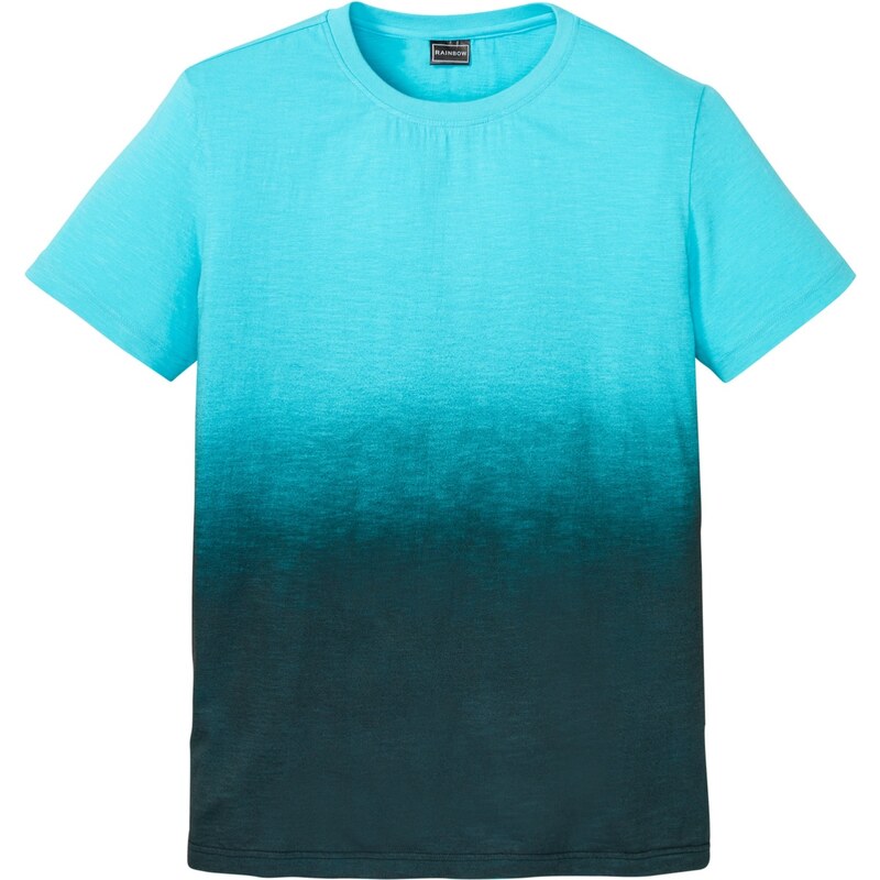 bonprix Tričko z čistej bavlny, Slim Fit, farba modrá 44892365