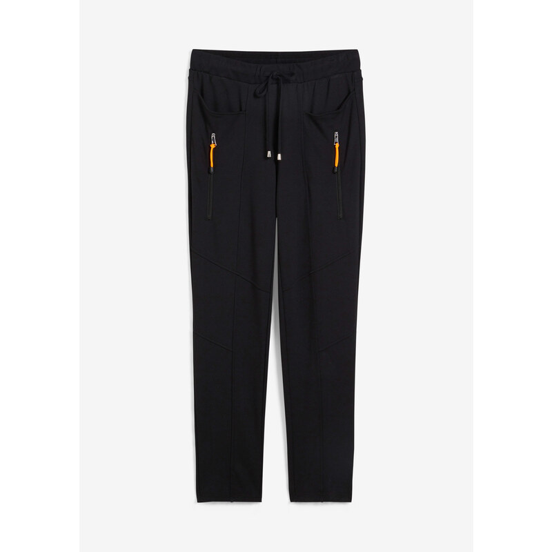 bonprix Pohodlné nohavice bez zapínania Punto di Roma, farba čierna 49696970