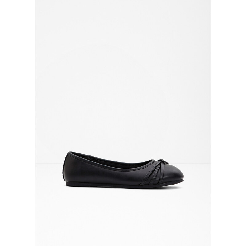bonprix Komfortné baleríny s pohodlnou šírkou, farba čierna 49697808