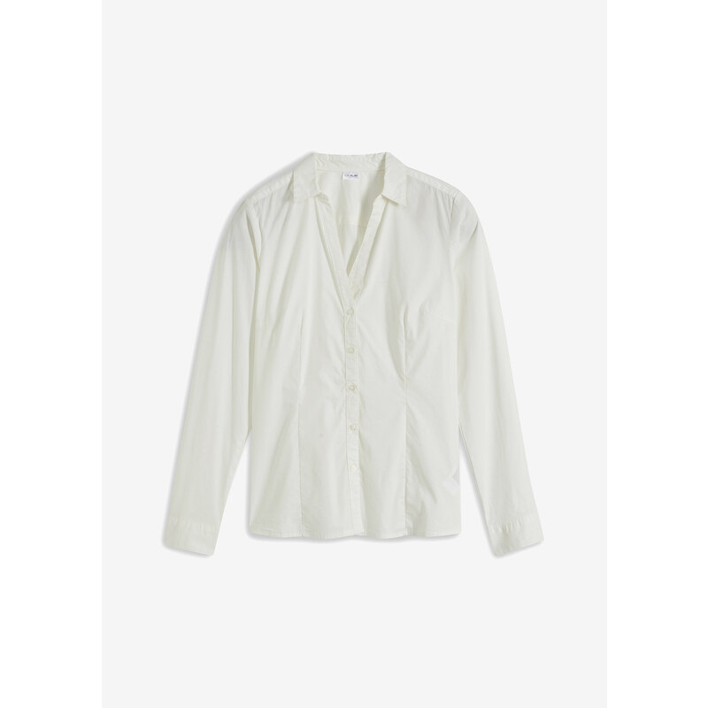 bonprix Strečová blúzka, farba biela 44741518