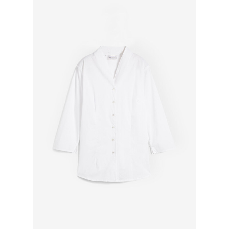 bonprix Blúzka so stojačikom, farba biela 44799277