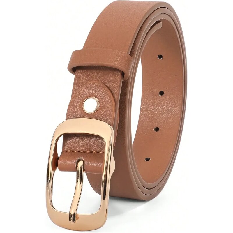 Opasok so zlatou prackou hnedý 54605642