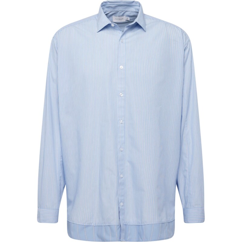 TOPMAN Košeľa svetlomodrá / čierna / šedobiela 54639406