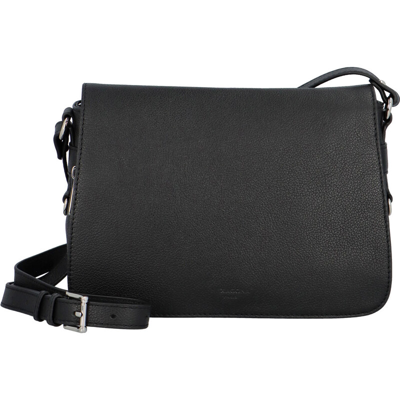 Dámska kožená crossbody kabelka čierna - Hexagona Amberis čierna 54614013