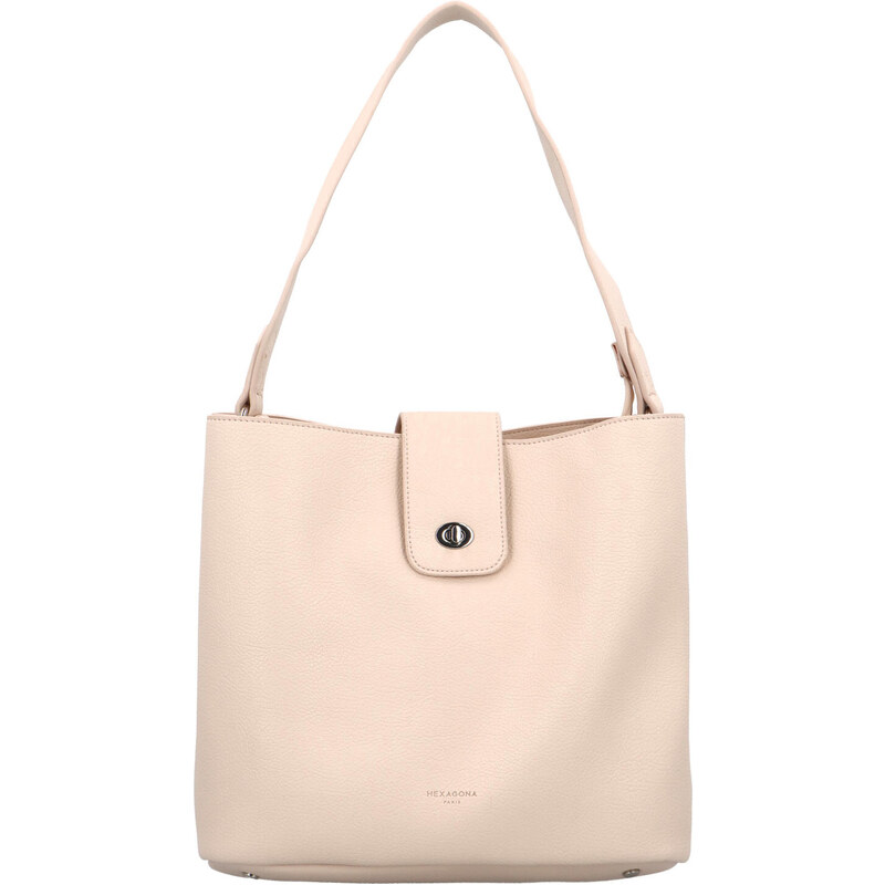 Dámska kabelka cez rameno púdrová - Hexagona Rousean telová 54614015