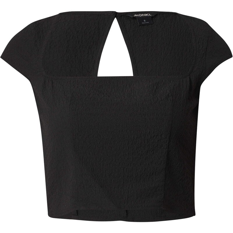 Monki Blúzka čierna 54639402