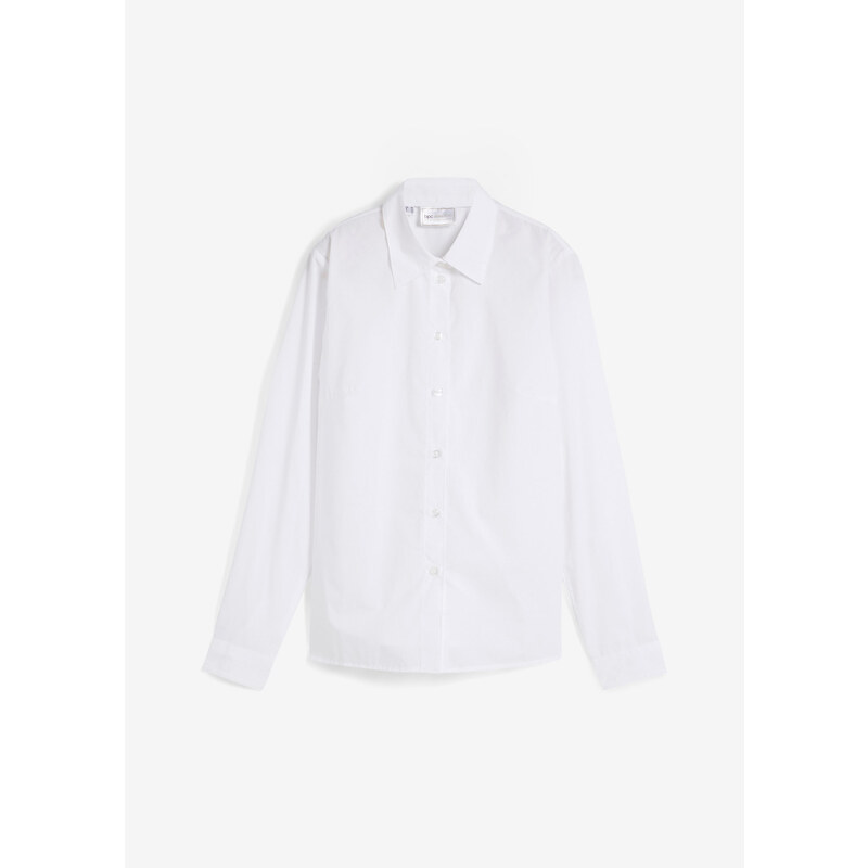 bonprix Košeľová blúzka, farba biela 44732369