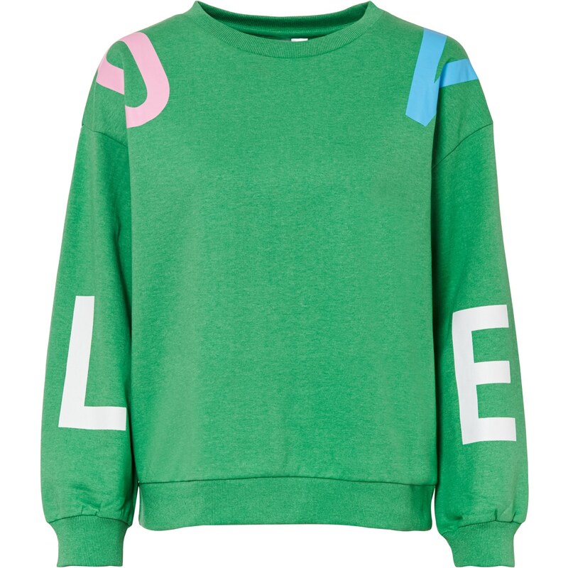 bonprix Mikina oversize z mäkkého bavlneného mixu, farba zelená 49696816