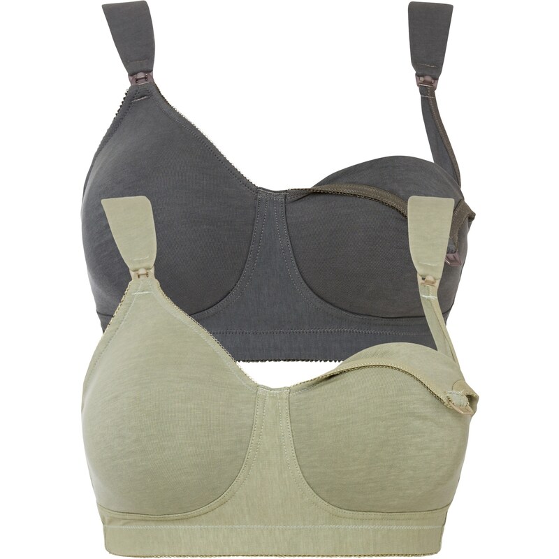 bonprix Podprsenka na dojčenie, bez kostíc (2 ks) bio bavlna, farba 44797786